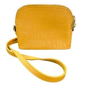 Steve Madden Mustard Yellow Small Cross Body Purse Bag Vegan Spring Sunmer